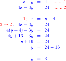 6.แก้ระบบสมการเชิงเส้นสองตัวแปร